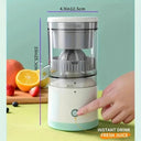 Portable Electric Juicer Wireless USB Rechargeable Lemon Squeezer