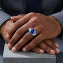 Elegant Royal Blue CZ Cocktail