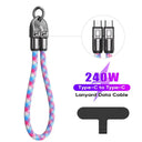 Usb C Braided Cable - 240W Secure Loop