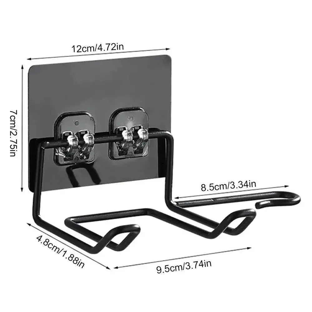 Stainless Steel Hair Dryer Organizer Wall Mount Shelf