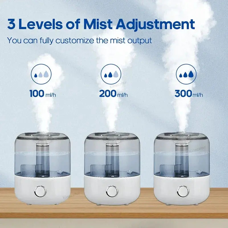 3L Ultrasonic Air Humidifier Remote Control Auto Shutoff