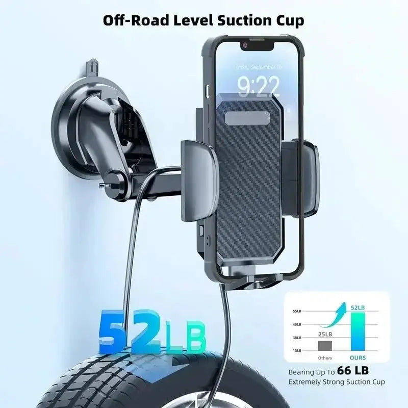 Universal Car Phone Holder 360° Rotation Sucker Mount Cellphone Car Stand Stable Mobilephone Bracket Suction Cup Support in Car