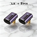 USB C Adapter - 40Gbps Angled Type C Extender