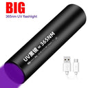 UV Pet Stain Detector & Mold Finder Flashlight Small Rechargeable