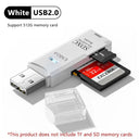 2 In 1 USB Card Reader High Speed Multi Card Adapter