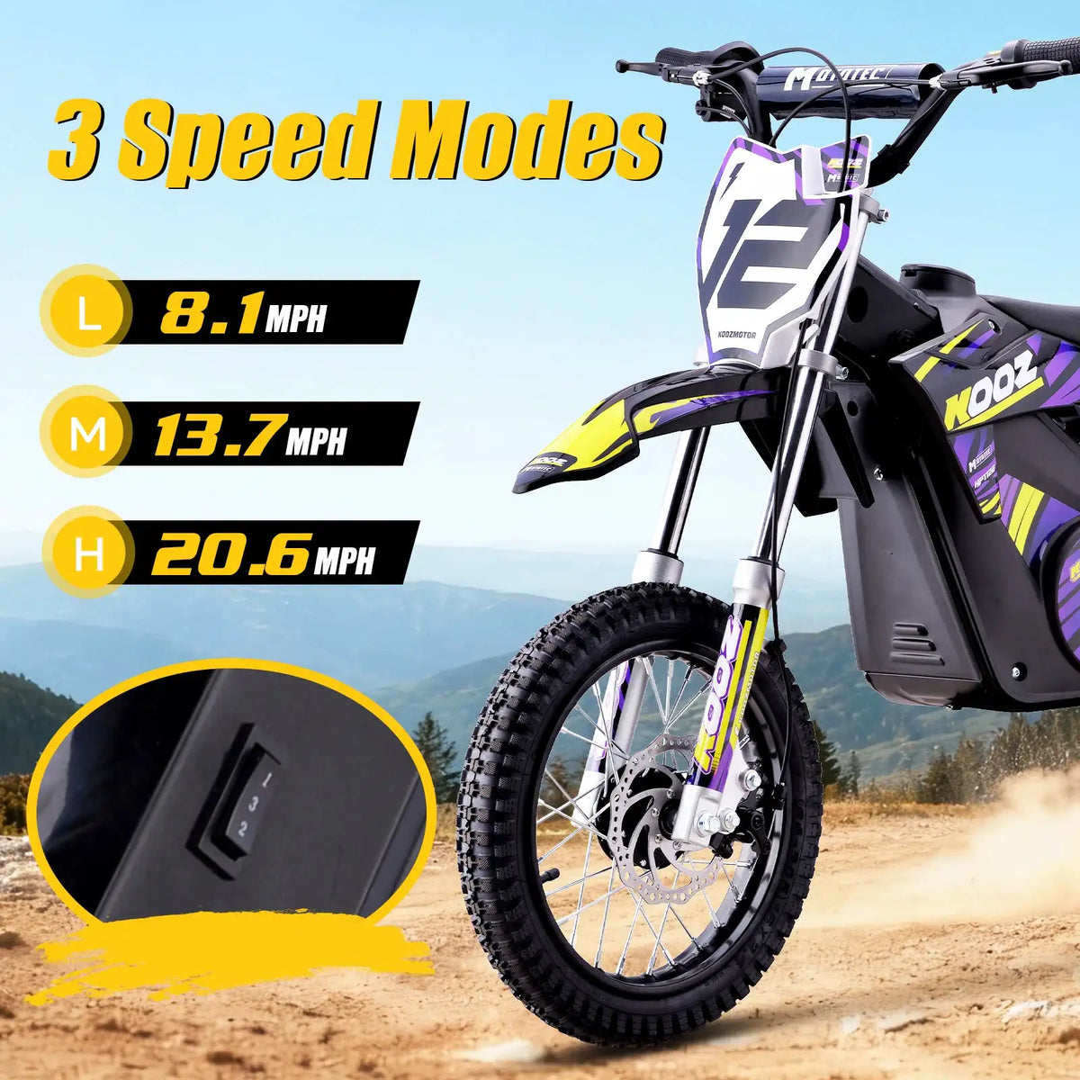 KOOZ Kids Electric Dirt Bike - Pro — product view 4