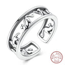 Adjustable Ring Sterling Silver Mermaid