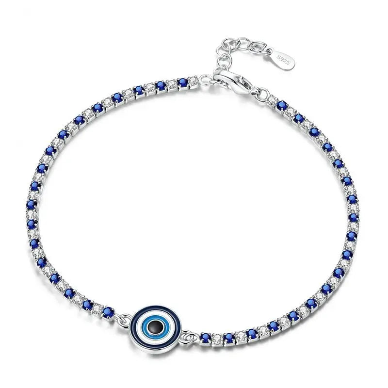 S Sterling Silver Bracelet Zirconia