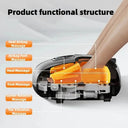 Jinkairui Automatic Foot Massage Machine with Fully Wrapped Rollers Sole Kneading Airbag Pressing Relaxation Foot Massager
