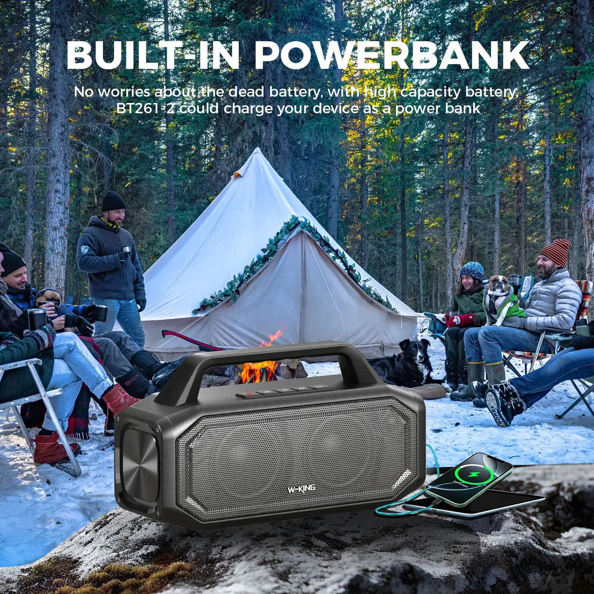 W-King Bluetooth Speaker Style AOOLH — product image 5