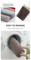 Soft Comfortable Thick Plush Floor Mat Non-slip Rug Carpet