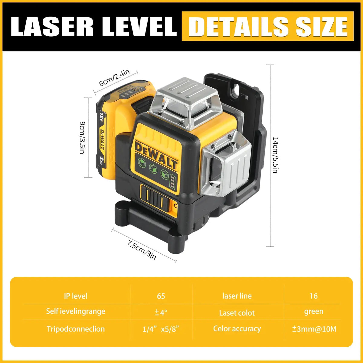 Dewalt 12 Line Green Laser Level