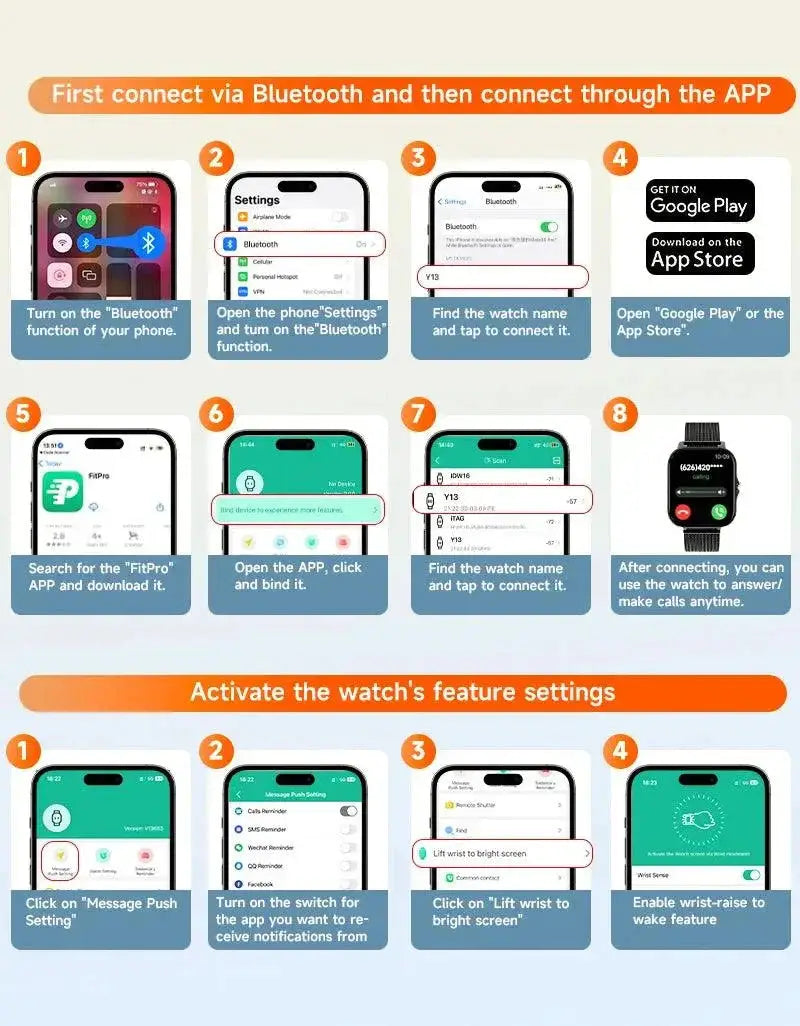 Smartwatch Bluetooth Calling and Health Monitoring for Men