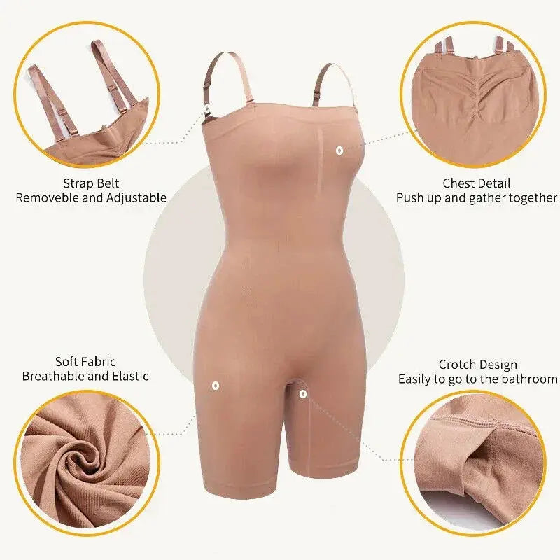 Strapless Tummy Control Bodysuit For Sculpted Shape