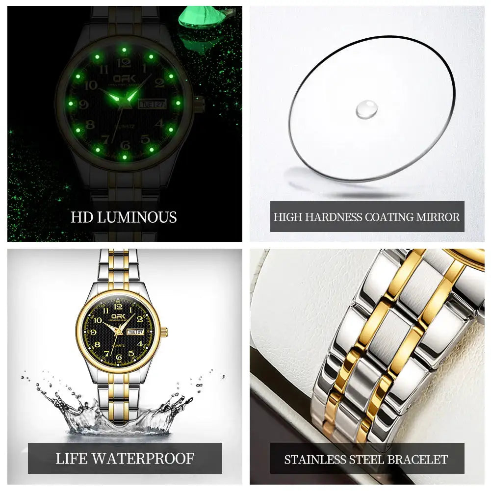 Womens Stainless Steel Quartz Watch