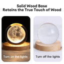 Crystal Ball: Cosmic 3D LED Night Light Magical Home Décor