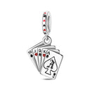 Sterling Silver Poker Card Pendant