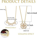 Pendant Necklace: Stainless Steel Love Magnetic Clover Women