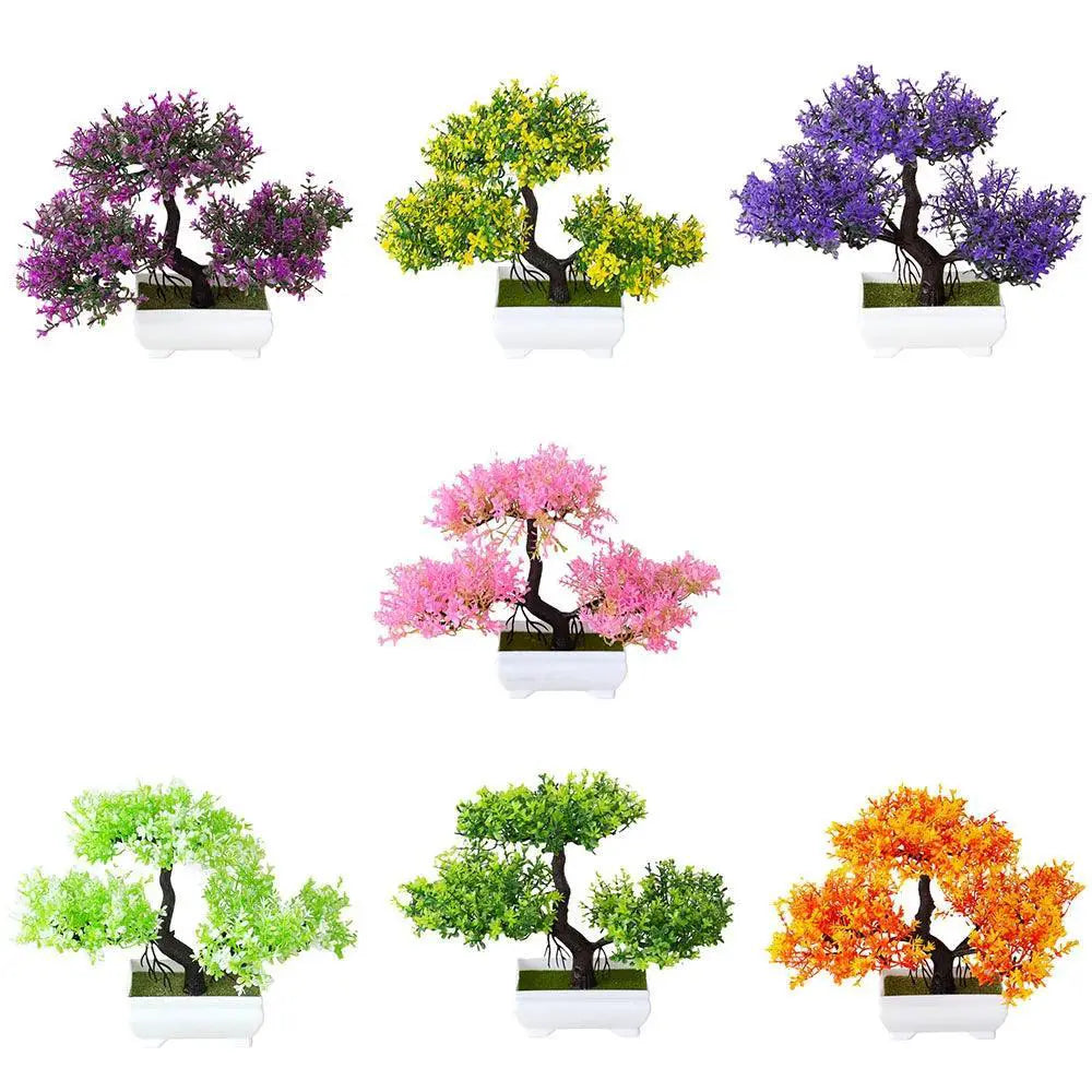 Artificial Bonsai Tree Pot Fake Plant For Home Decor
