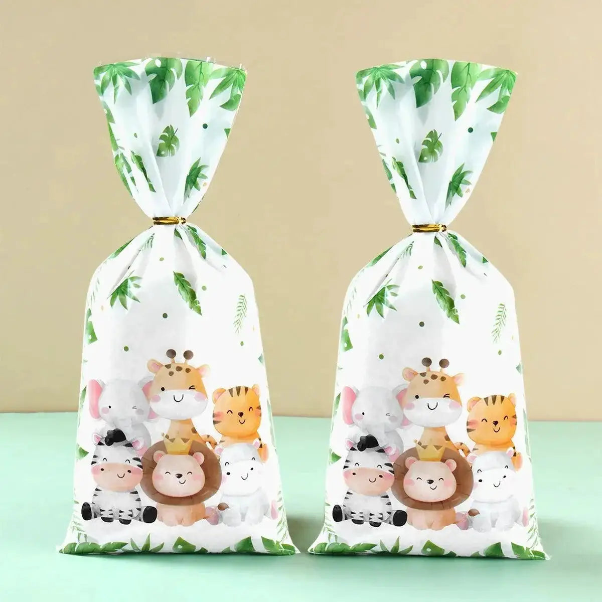 Wild Jungle Animals Candy and Gift Bags for Kids Parties