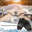 Full-Finger Motorcycle Gloves Men Touch Screen Cycling Protection