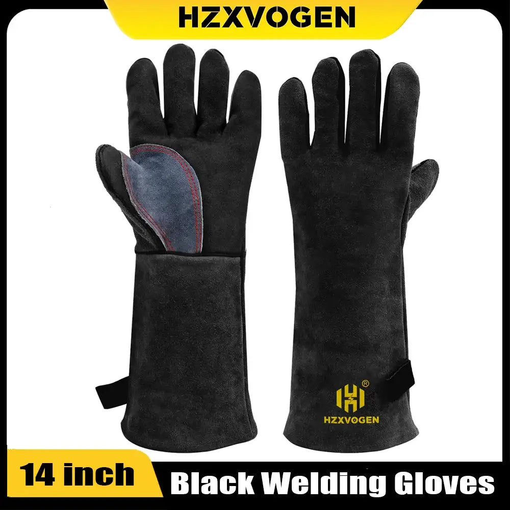 HZXVOGEN Leather Welding Gloves — product view 1