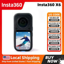Insta360 X6 8K 1-Inch Imaging Action Camera Dual Sony Custom Sensors & Triple AI Chip System 10-bit Color, In-Camera Dolby Vision