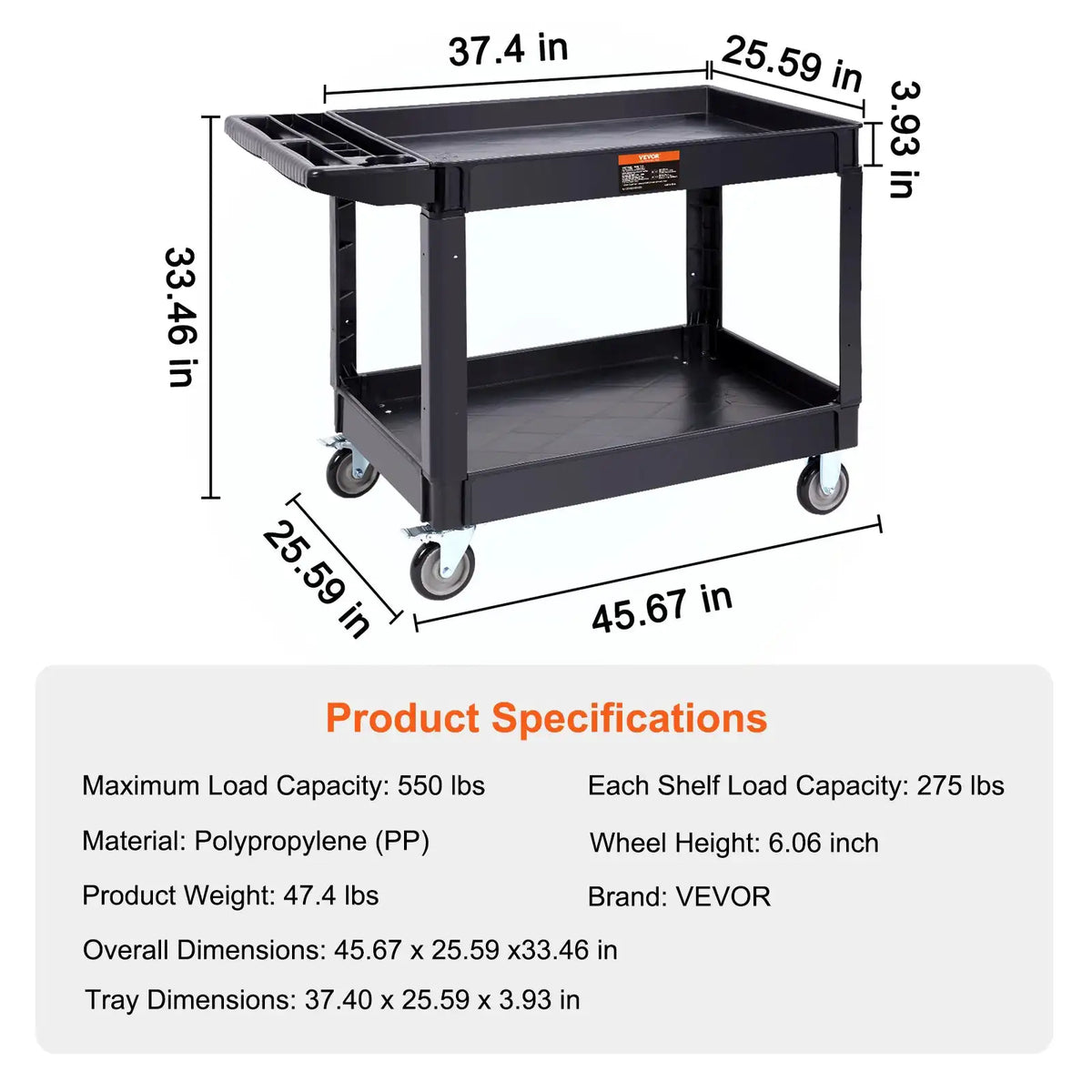 Heavy Duty Utility Cart — product view 9