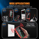 USB Rechargeable Smart Digital Multimeter True RMS 6000 Counts Full Screen NCV AC/DC Voltage Current Resistance Capacitance DIY