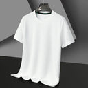 Summer O Neck Short Sleeve T Shirts For Men Casual Waffle