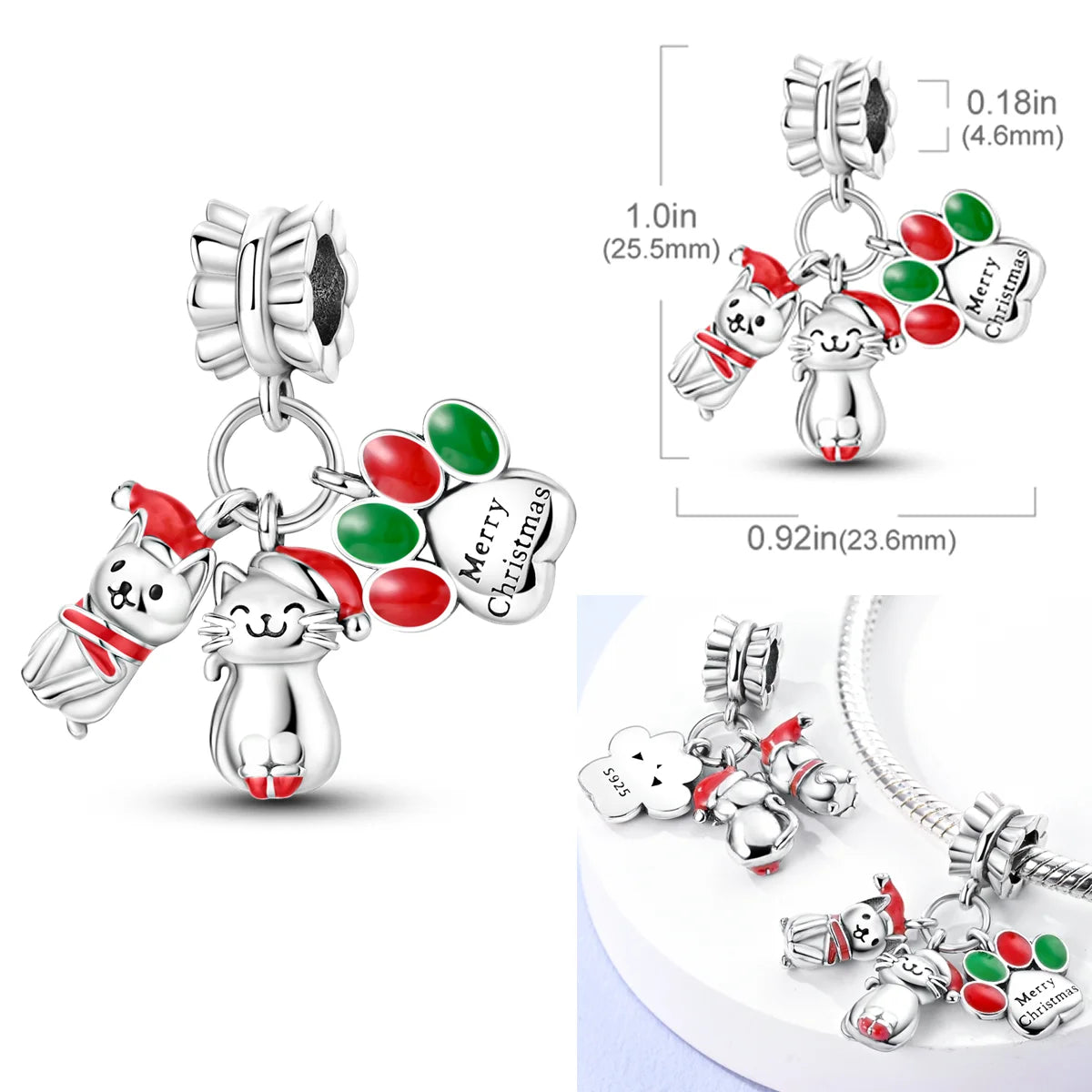 Sterling Silver Cold Winter Charm
