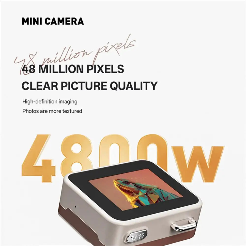 2025 New Thumb Pocket CCD Digital Camera HD Retro Mini Camera Portable Keychain Camera Outdoor Travel Photo Recorder Gift Y6000