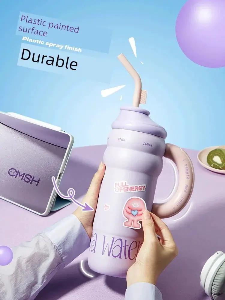 Strawberry Life 1300ml Giant Insulated Thermos Cup