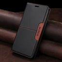 Magnetic Leather Case - Secure Wallet Flip