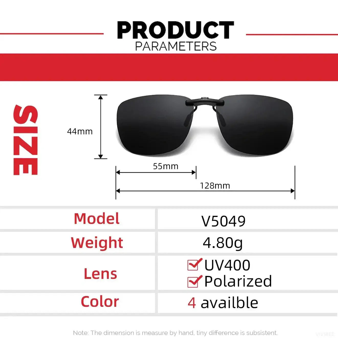 Polarized Clip On Sunglasses With UV400 Protection