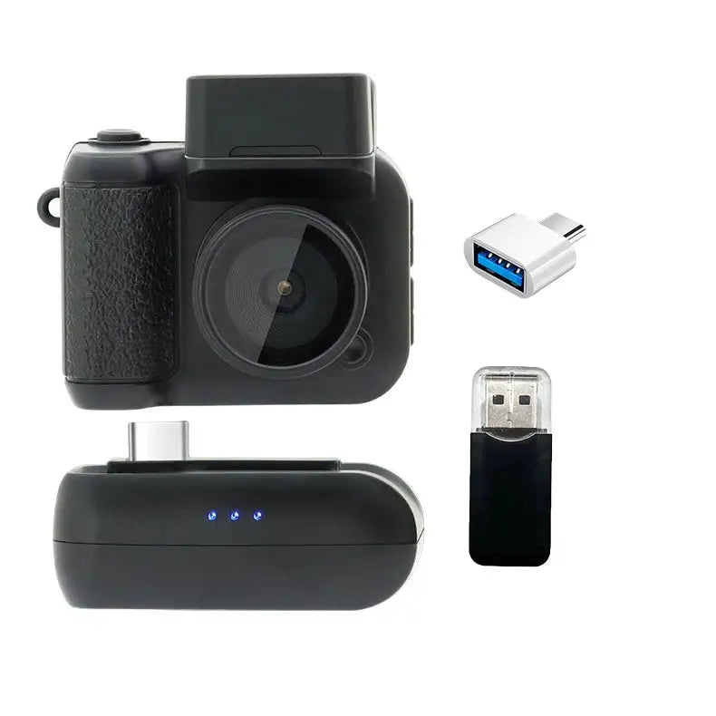 Y4000 Mini Keychain Camera With Screen HD 1080P Portable Retro kids Cam Ultra Compact Pocket DV Video Recorder With Flash Lamp