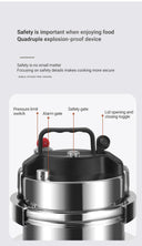 0.8-2L Outdoor Small Pressure Cooker Camping 304 Stainless Steel