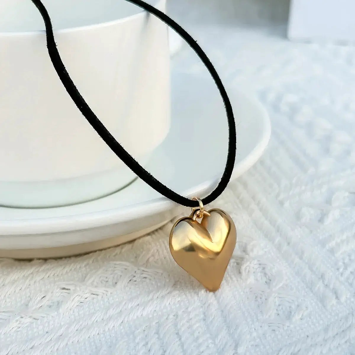 Personalized Adjustable Wax Line Choker Necklace For Women
