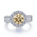 Moissanite Ring in Sterling Silver Carat MMELD