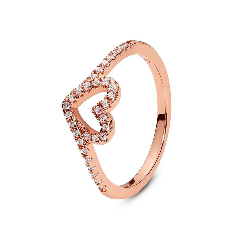 Sterling Silver Ring Love Heart