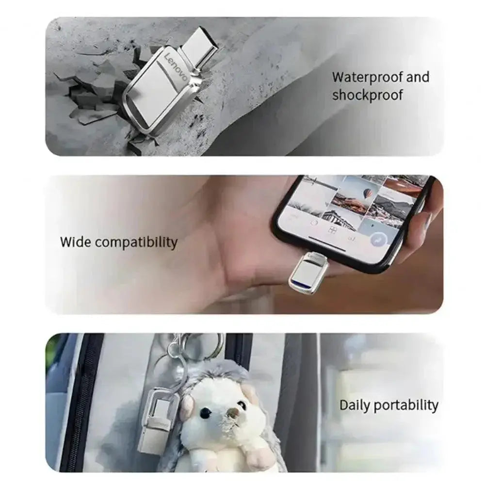 Portable Metal USB SSD High Speed External Storage Drive 2TB