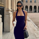 Flattering Halter Maxi Dress for Prom