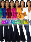 Chic Bowtie Peplum Blouse Elegant Clubwear Party Chic