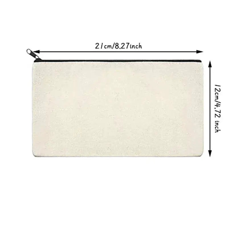 Canvas Zipper Bags Multipurpose DIY Craft Pouches For Home