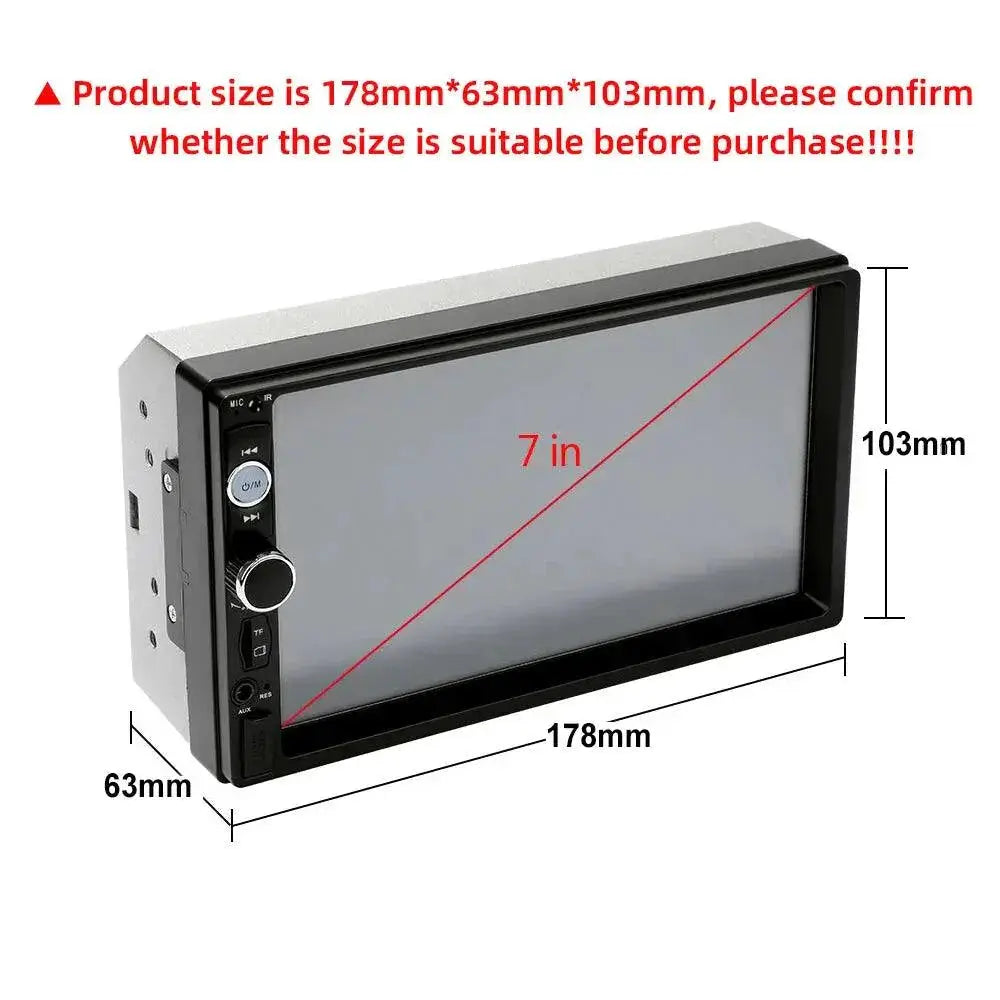 Podofo Car Radio HD Touch Screen Multimedia Player