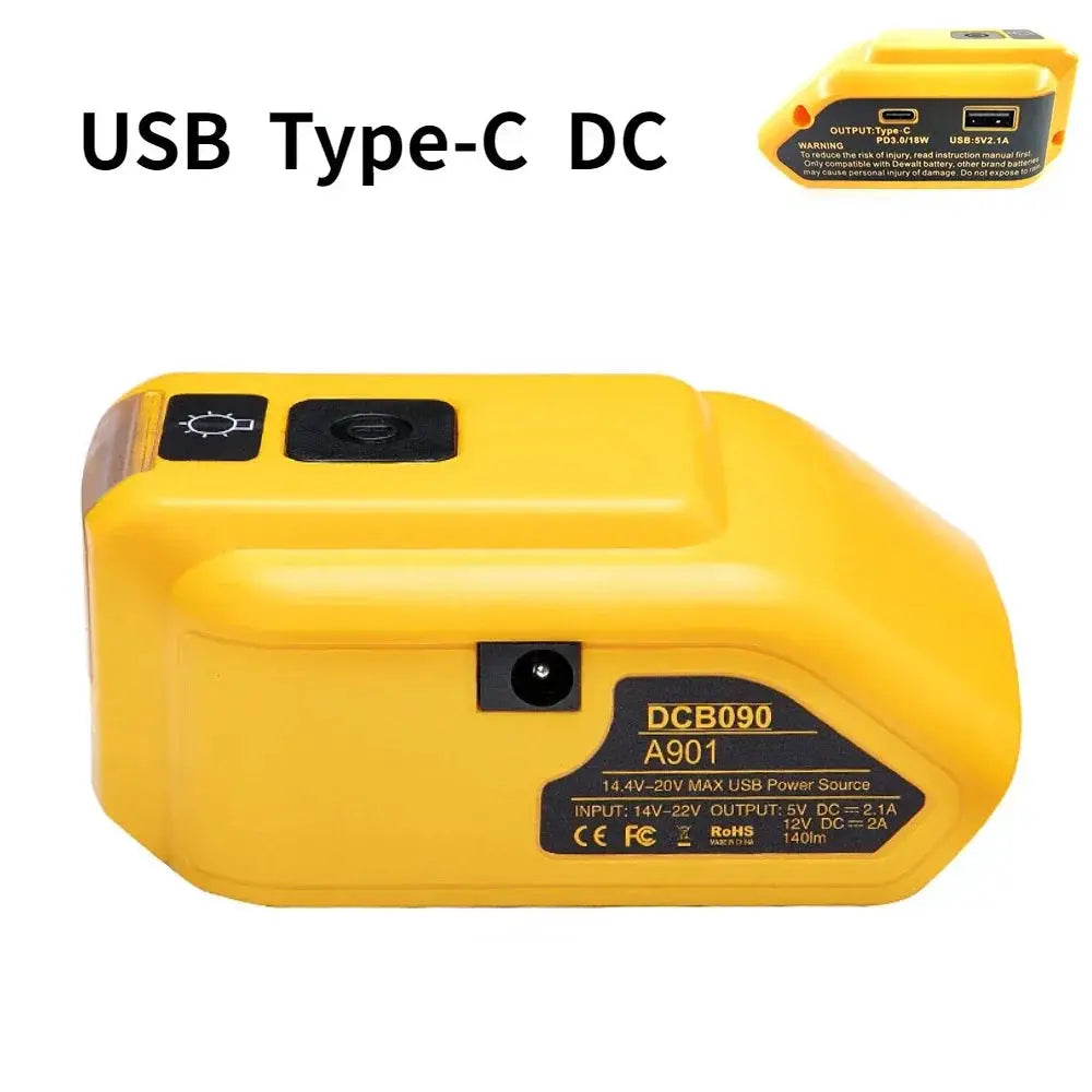 Dewalt DCB090 Battery Adapter 18V 20V External Battery