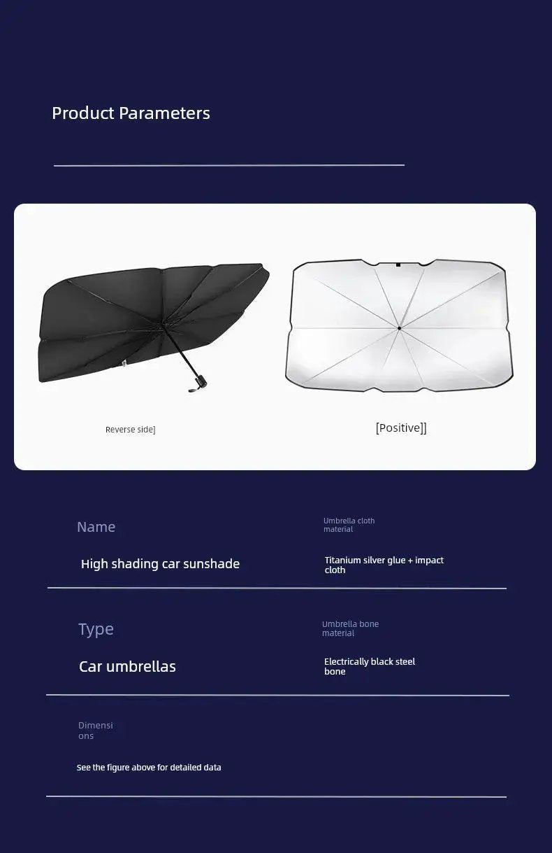 Car Sunshade Umbrella for Drivers Cool — product view 17
