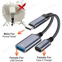 USB C OTG Adapter - 2 In 1 PD Fast Charging
