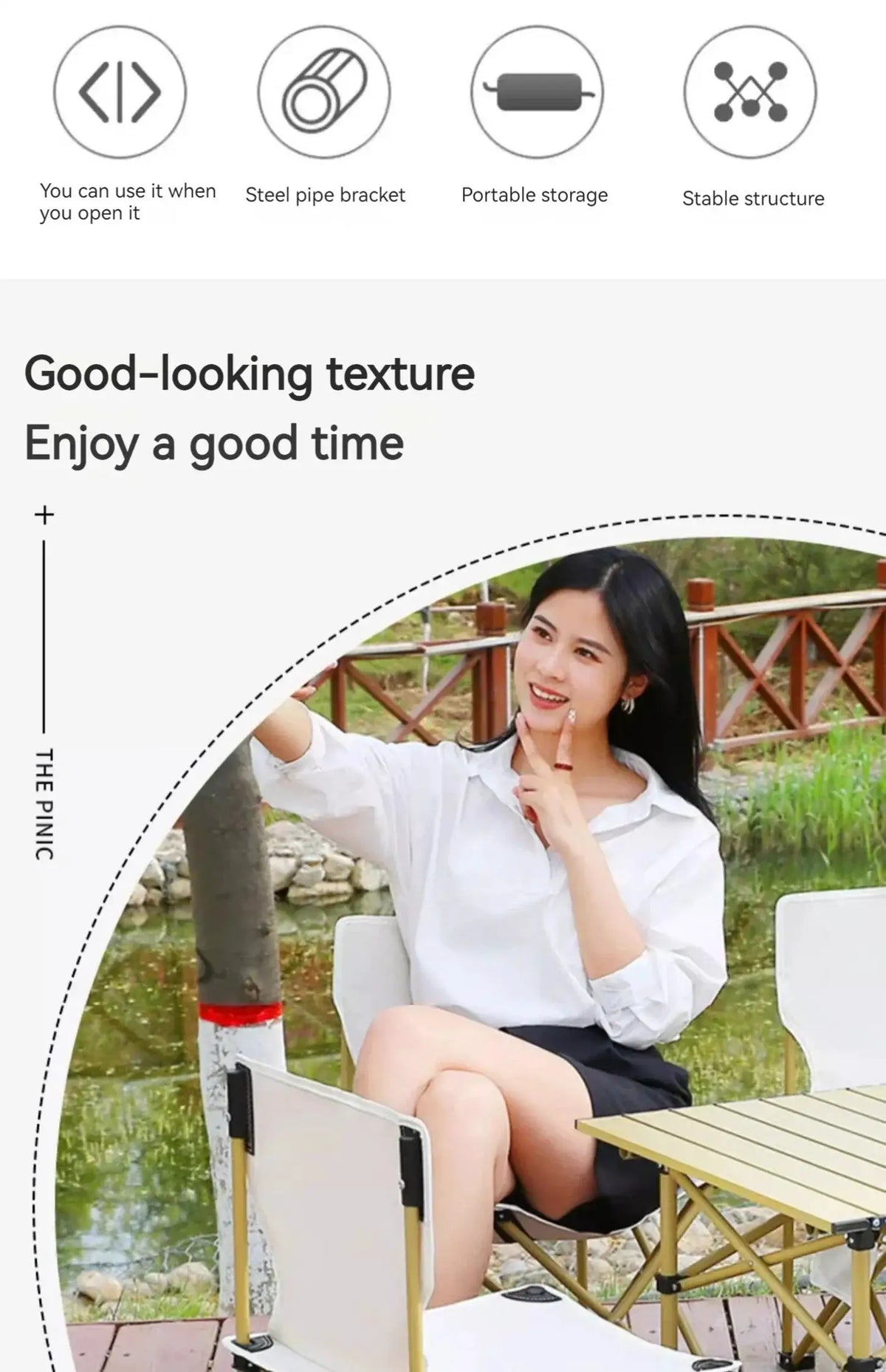 Easy Setup Outdoor Chair - Beachgoers — product view 8