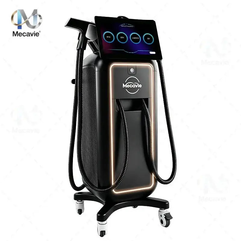 4 In 1 Mecavie 4000W FAC Diode Laser Hair Removal Pico Laser Tattoo Removal RF DPL Skin Rejuvenation Machine 4 Wavelength 755 80